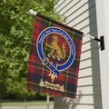 Parsons Family Crest Plaid Background Flag