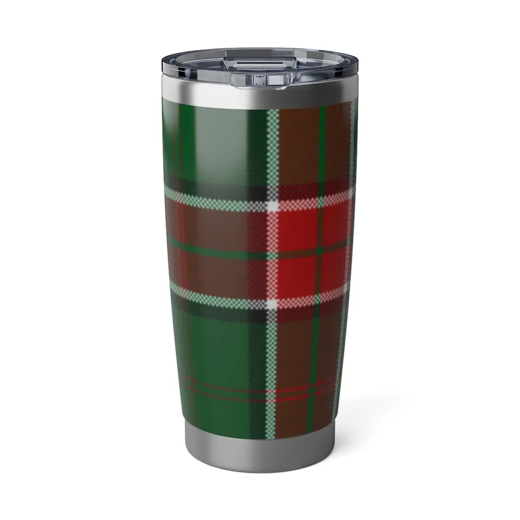 Clan Pollock tartan plaid insulated tumbler — 20 oz stainless steel, fits car cup holders