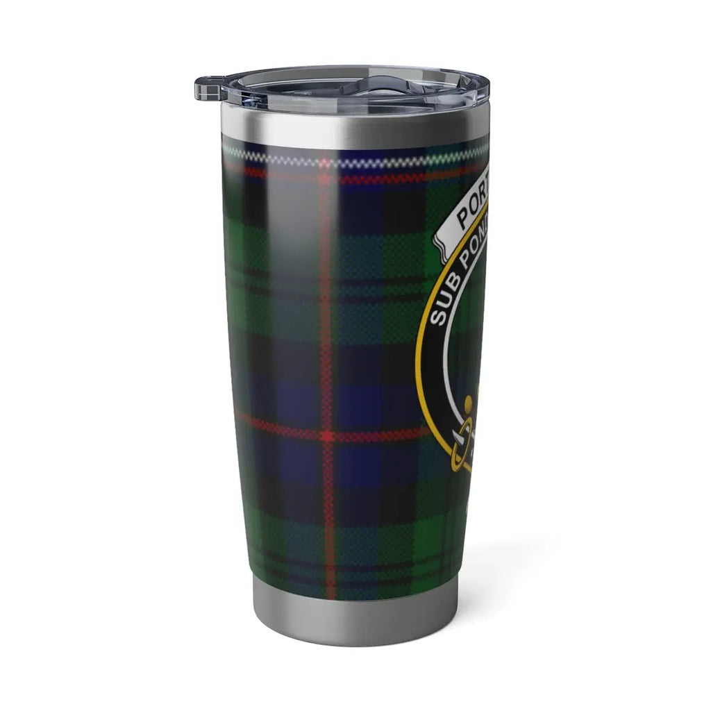 Stylish Travel Mug with Scottish Tartans Design
