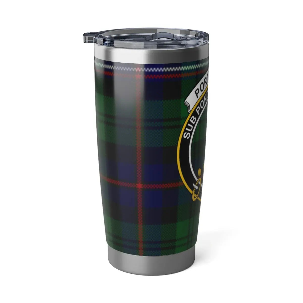 Stylish Travel Mug with Scottish Tartans Design