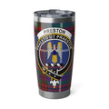 Preston Clan Crest Tartan Insulated Tumbler