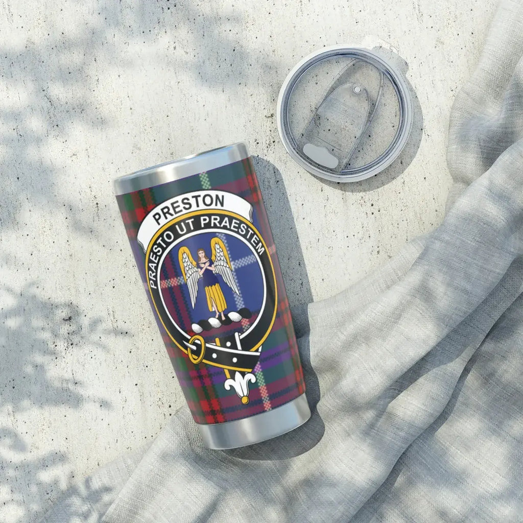 Preston School Tartan Travel Mug Custom Design