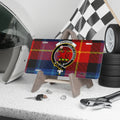 Clan Primrose crest tartan novelty license plate — 100% aluminium, 12x6 inch