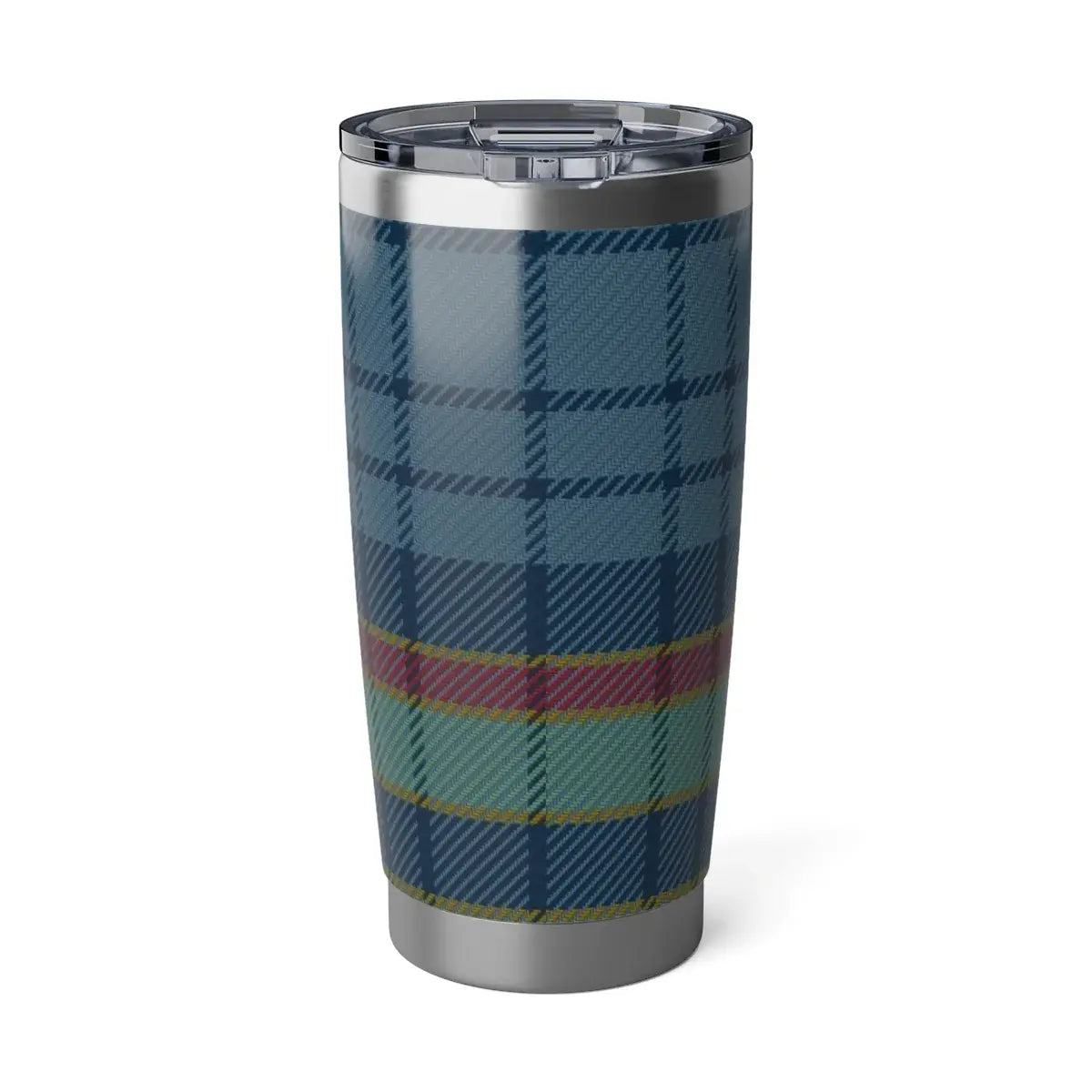 Stylish Travel Tumbler with Plaid Design for Everyday Use