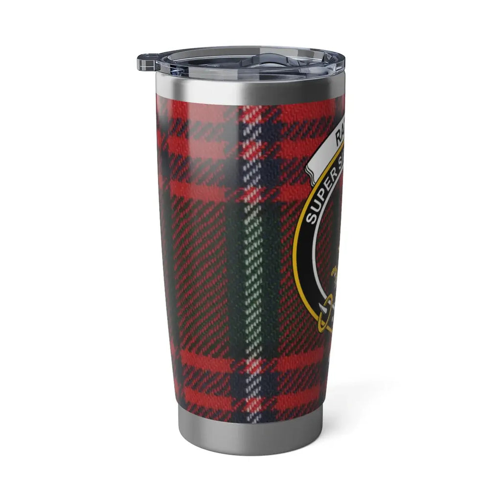 Red and Green Plaid Pattern Insulated Tumbler