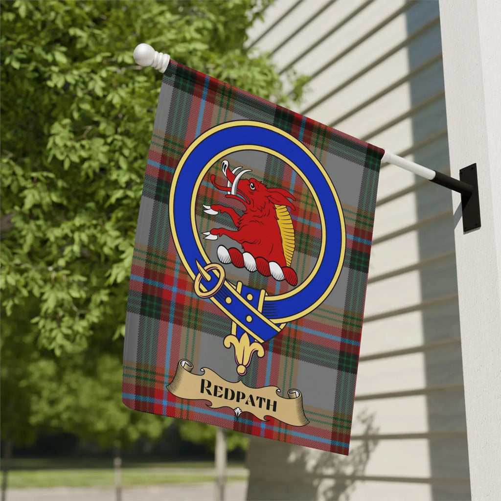 Redpath Clan Crest Banner with Tartan Design