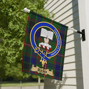 Clan Reid Tartan Crest Garden Flag – Scottish