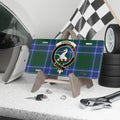 Clan Riddell tartan novelty license plate — I Hope to Share greyhound crest, 12" x 6" aluminium