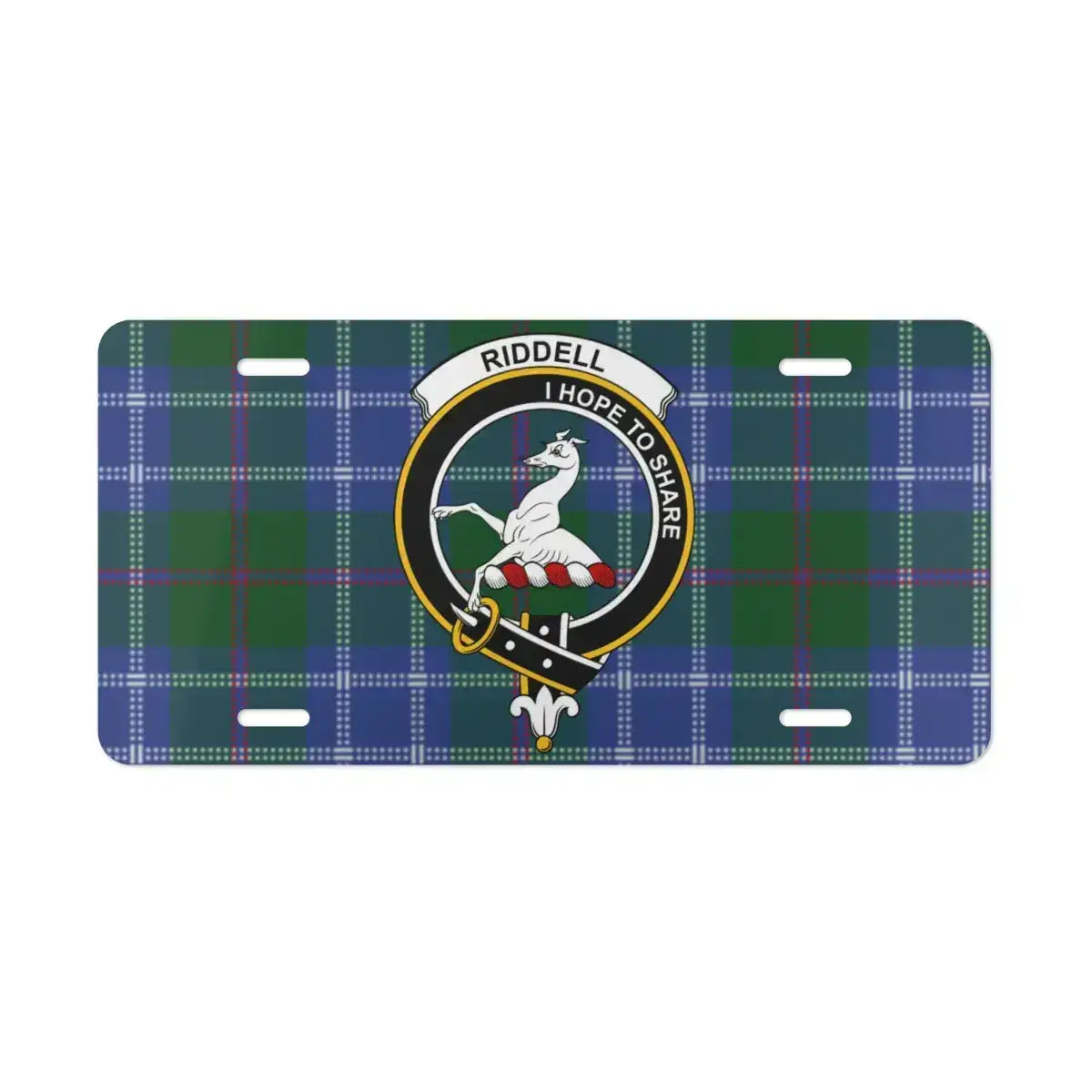 Riddell I Hope To Share Coat of Arms License Plate product