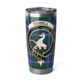 Clan Riddell crest plaid insulated travel tumbler — 20 oz stainless steel with I Hope to Share motto