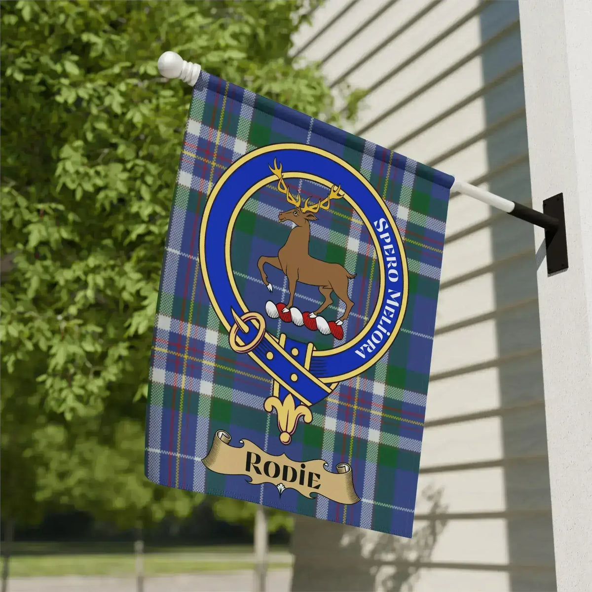 Clan Crest Tartan Plaid Pattern House Flag