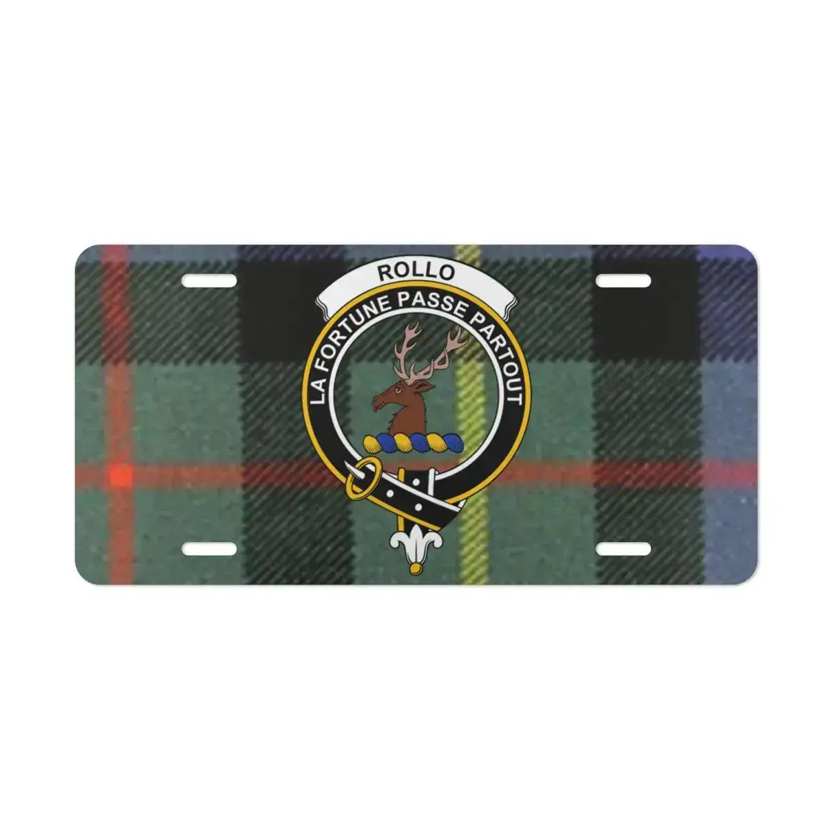 Tartan Rollo Crest Decorative Car License Plate product