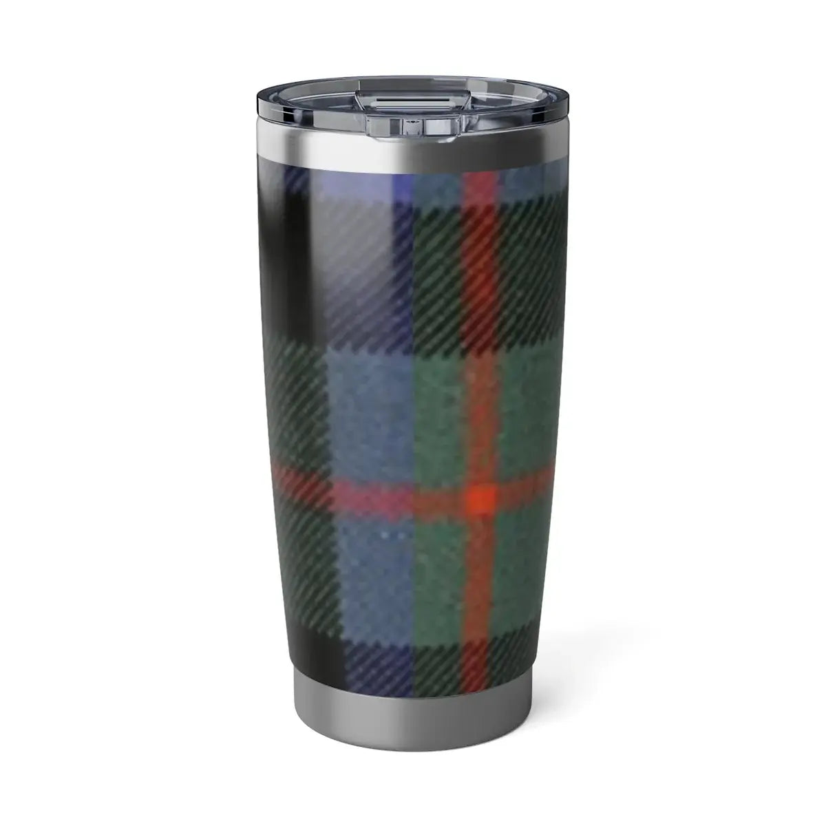 Clan Rollo tartan plaid insulated tumbler — 20 oz stainless steel, fits car cup holders