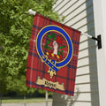 Rose clan family crest tartan flag — 24.5x32 inch, outdoor display