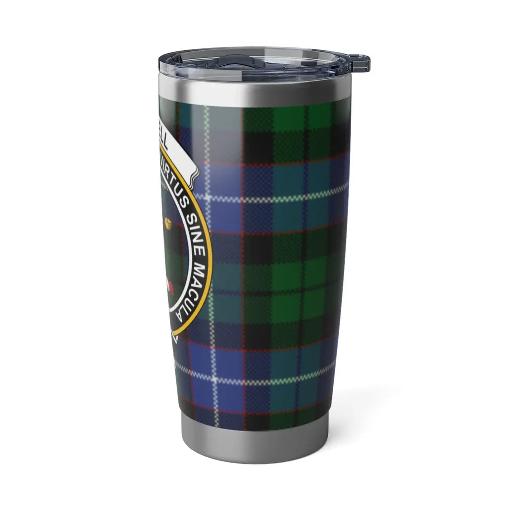 Clan Fergusson Crest and Tartan Insulated Tumbler