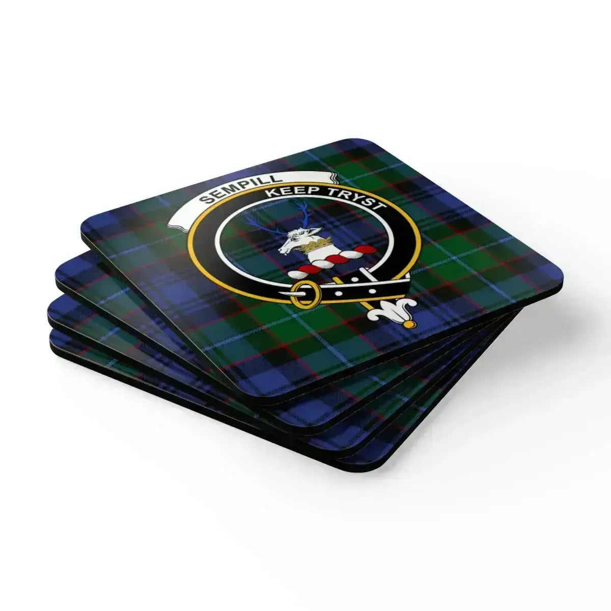 Sempill Keep Tryst Plaid Design Coasters product