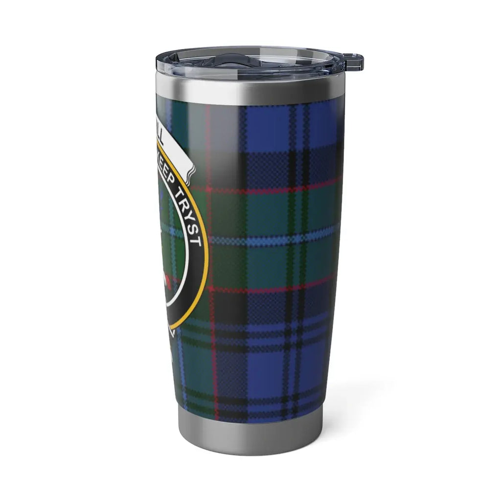 Blue Green Tartan Pattern Stainless Steel Travel Mug