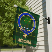 Clan Sharpe Scottish Tartan Garden Flag