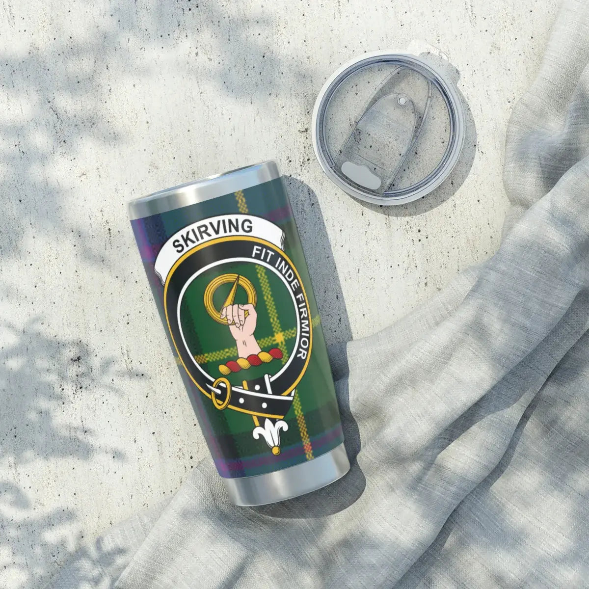 Skirving Fit Fide Et Fortior Custom Tumbler Product