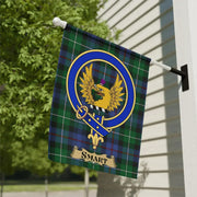 Clan Smart Scottish Tartan Crest Garden Flag