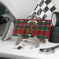 Clan Spens crest tartan novelty license plate — 100% aluminium, 12x6 inch