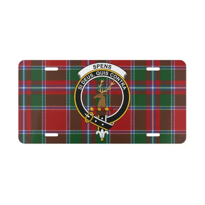 Christmas Plaid Reindeer Design Custom License Plate product