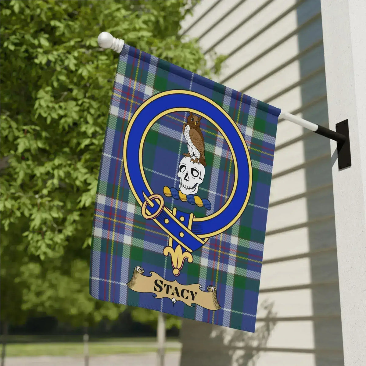 Clan Crest Tartan House Banner Personalized