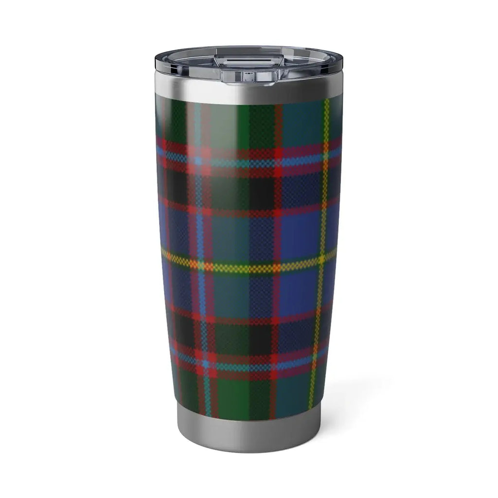 Clan Stirling plaid tartan insulated travel tumbler — double-wall 20oz