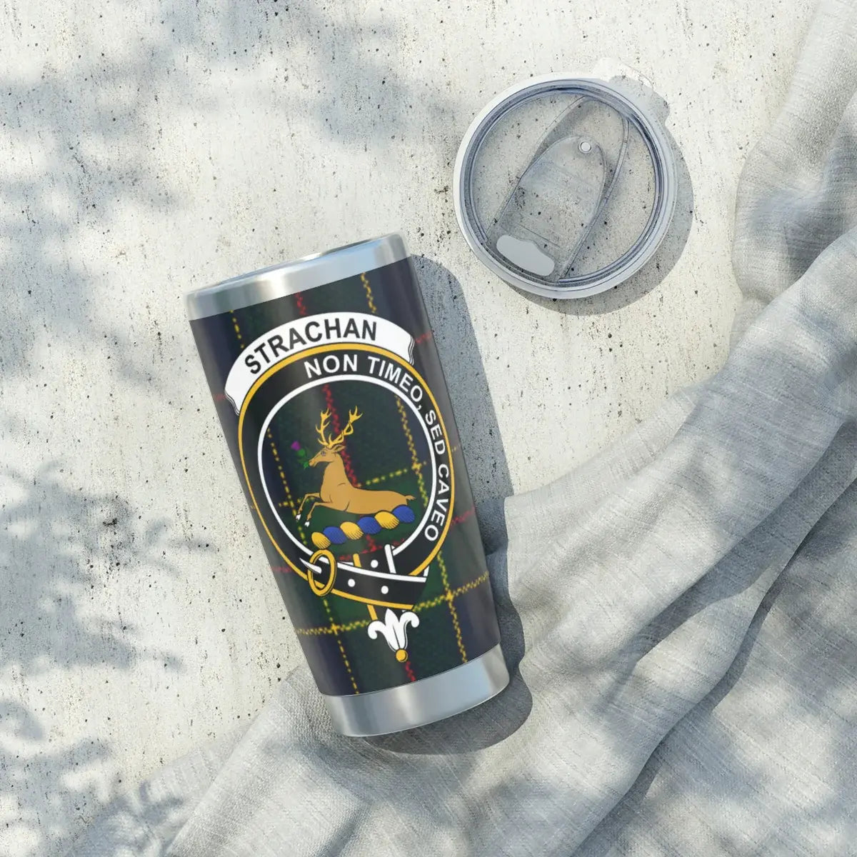 Strachan Non Timeo Spinner Symbol Pattern Tumbler