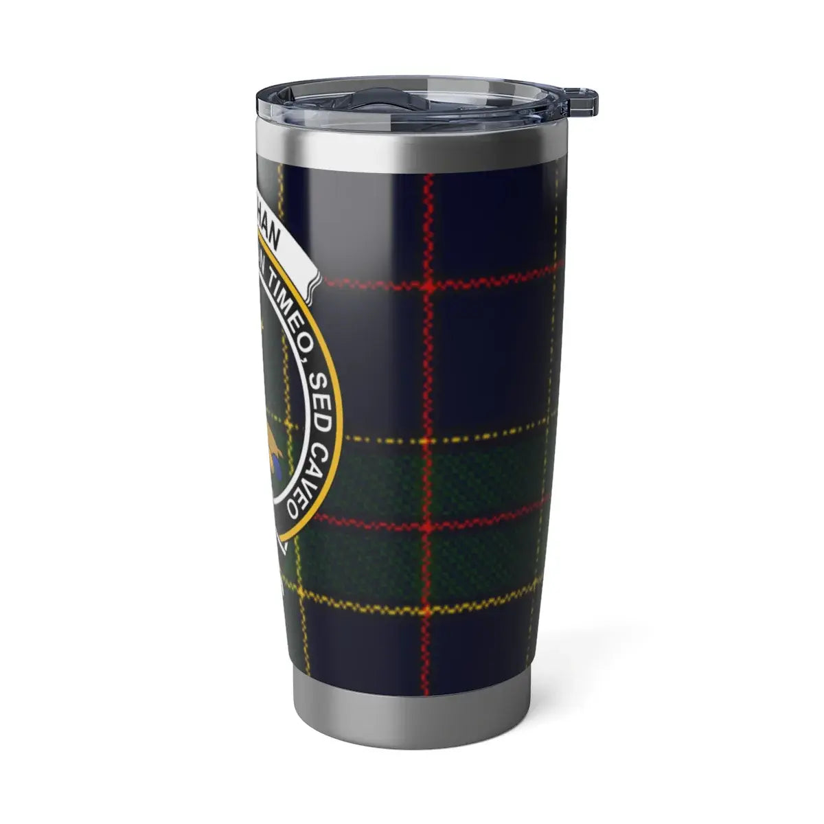 Scottish Tartan Pattern with Crest Tumbler
