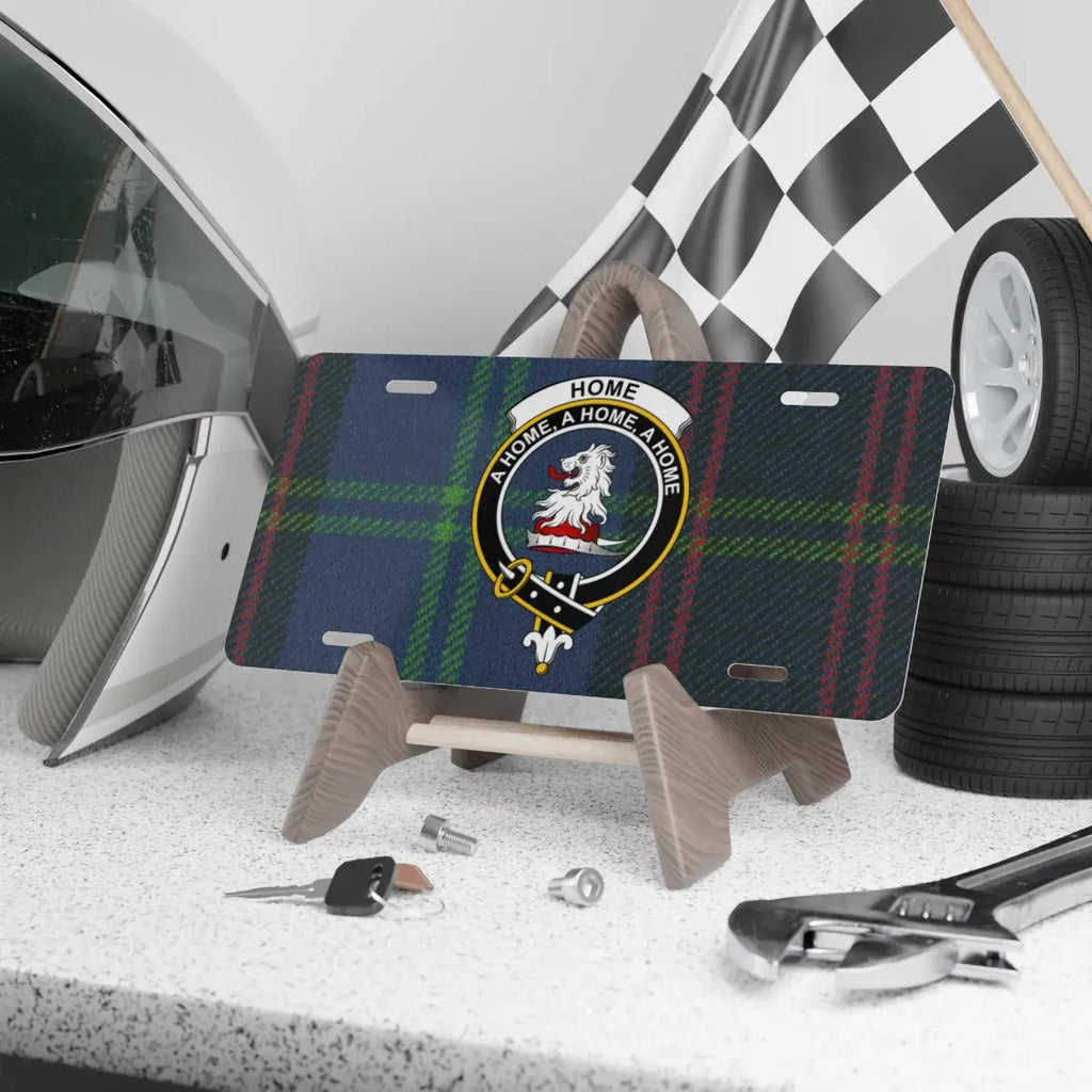 Clan Sutherland sans peur Scottish crest novelty license plate — 100% aluminium, 12x6 inch