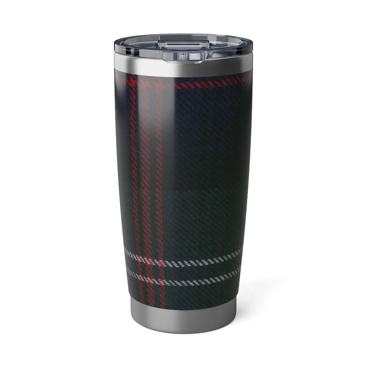 Clan Sutherland tartan insulated travel tumbler — double-wall 20oz, secure lid