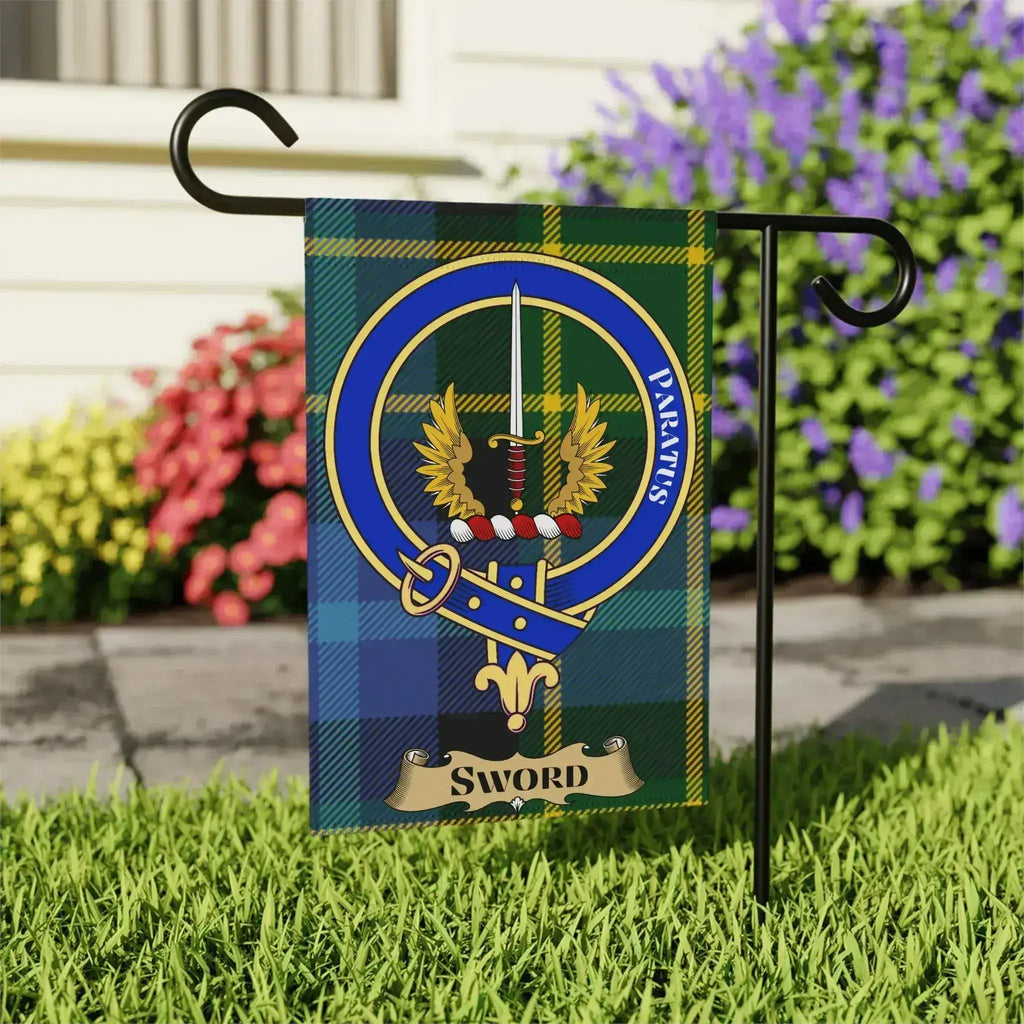 Scottish Tartan Flag with Sword Display Product