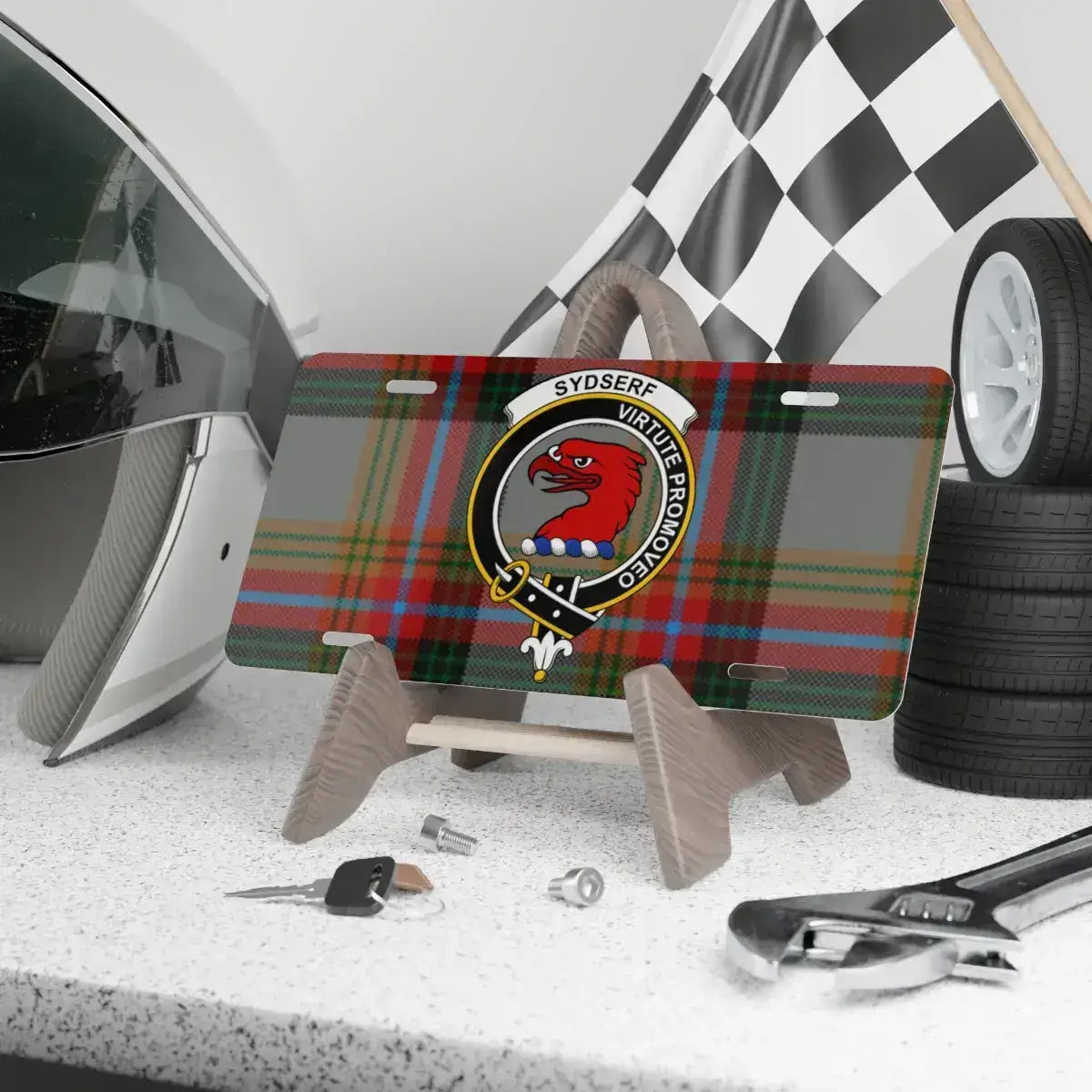 Customizable Scottish Tartan Themed License Plate product