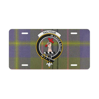 Scottish Clan Tailyour Crest Plaid License Plate product type