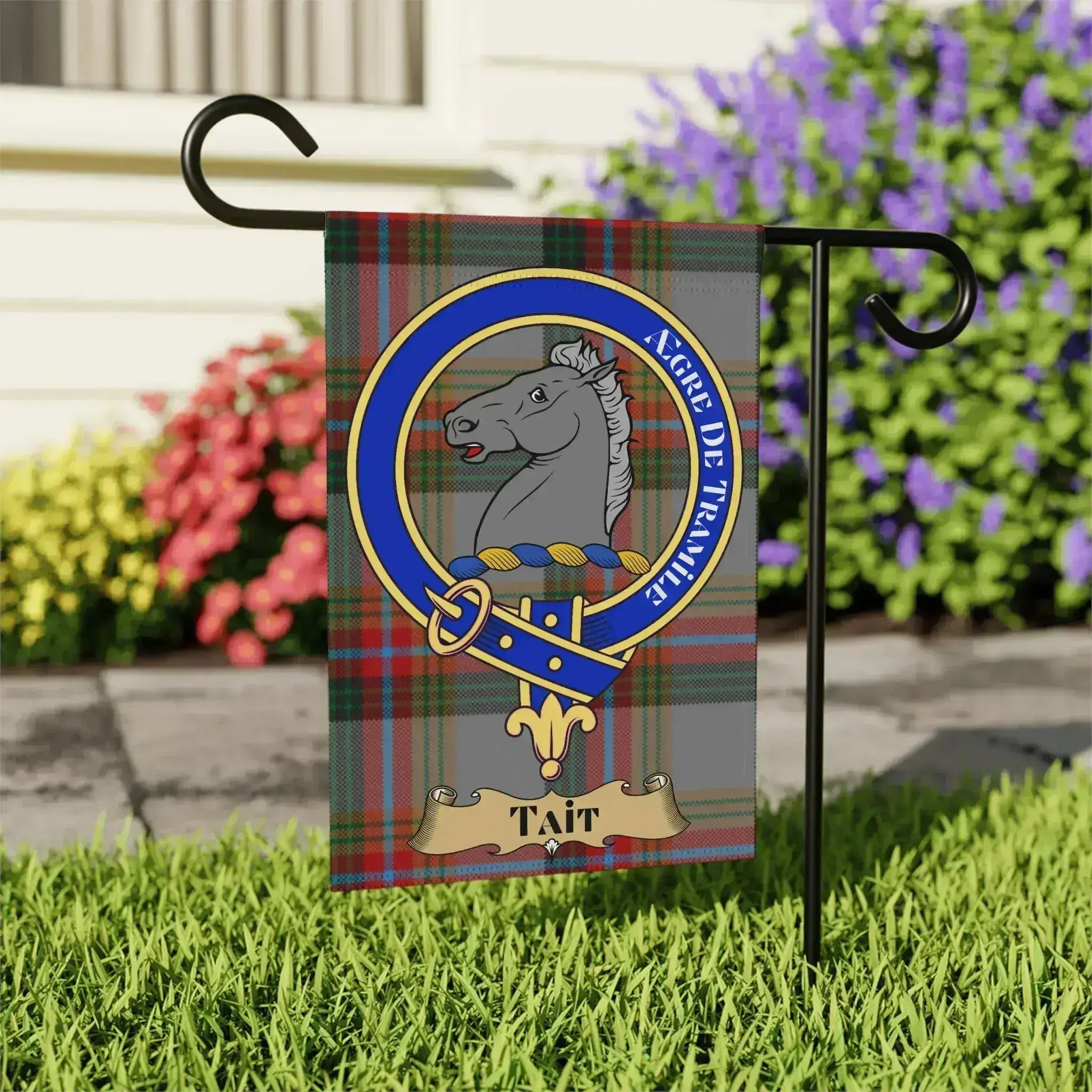 Tait Crest Plaid Outdoor Garden Flag product