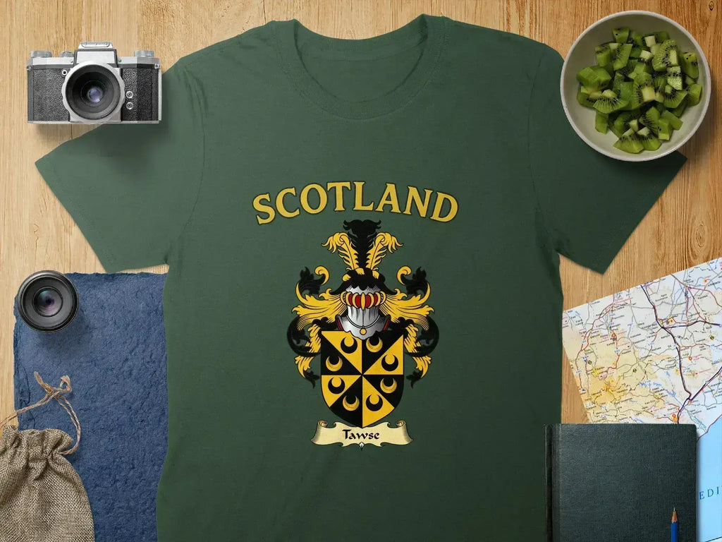 Scotland Tawse Crest Heritage Graphic T-Shirt
