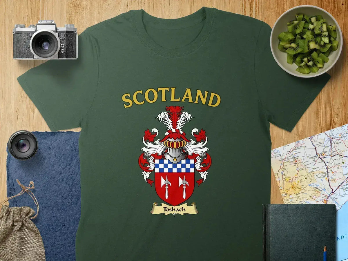 Scotland Family Crest Toshach Design T-shirt