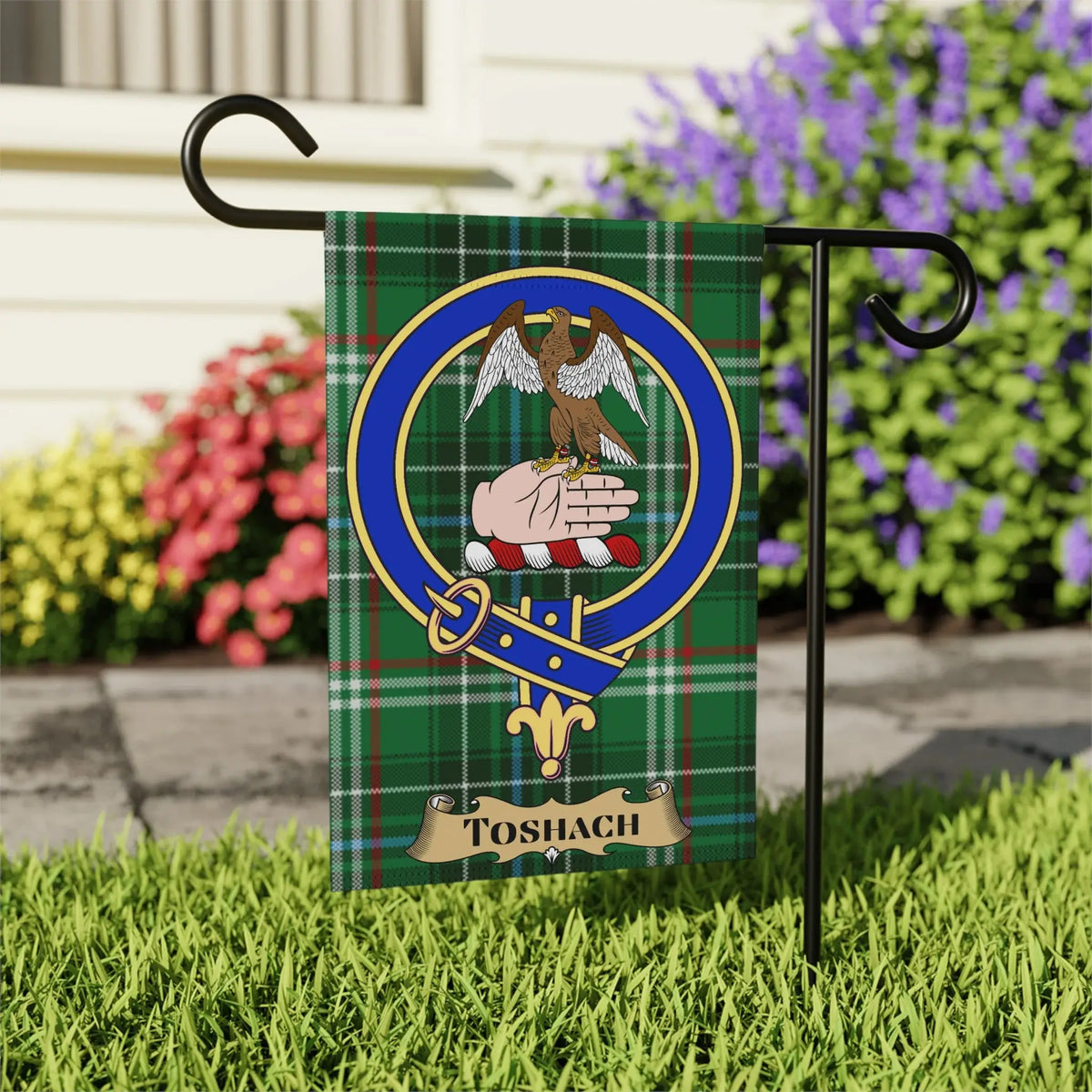 Toshach Highland Crest Garden Flag