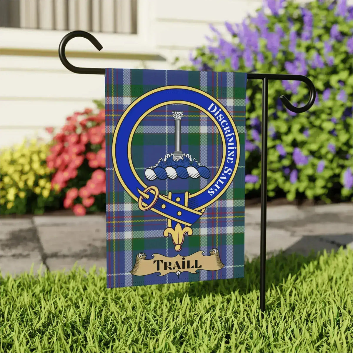 Traill Clan Crest Garden Flag Outdoor Decor