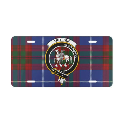 Trotter In Promptu Clan Plaid Car License Plate product