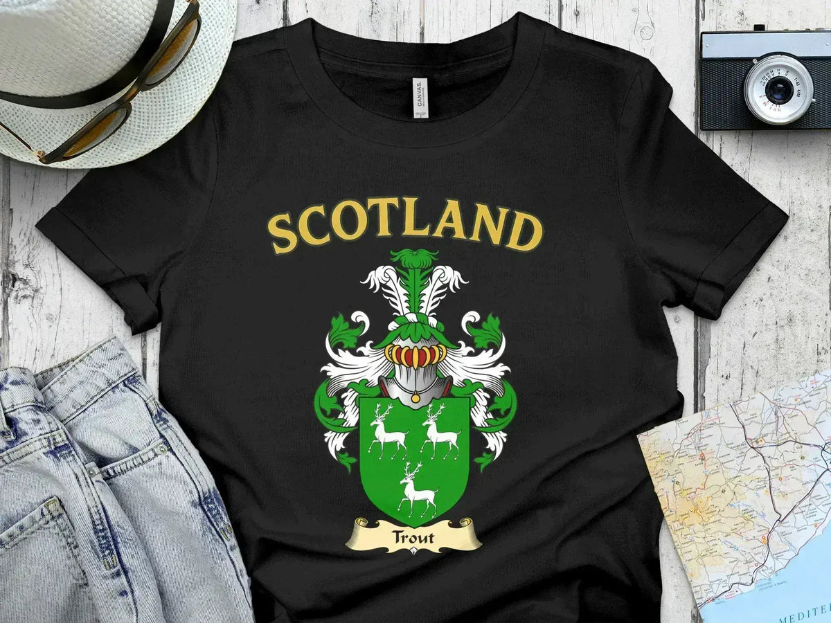 Scotland Family Crest T-shirt Stylish Heritage