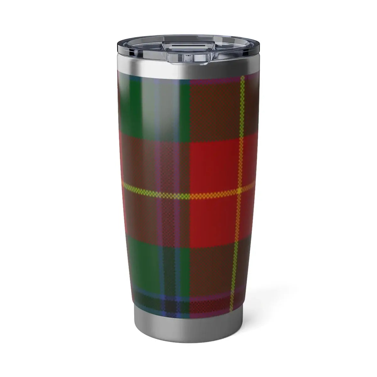 Vibrant Plaid Pattern Insulated Tumbler Mug