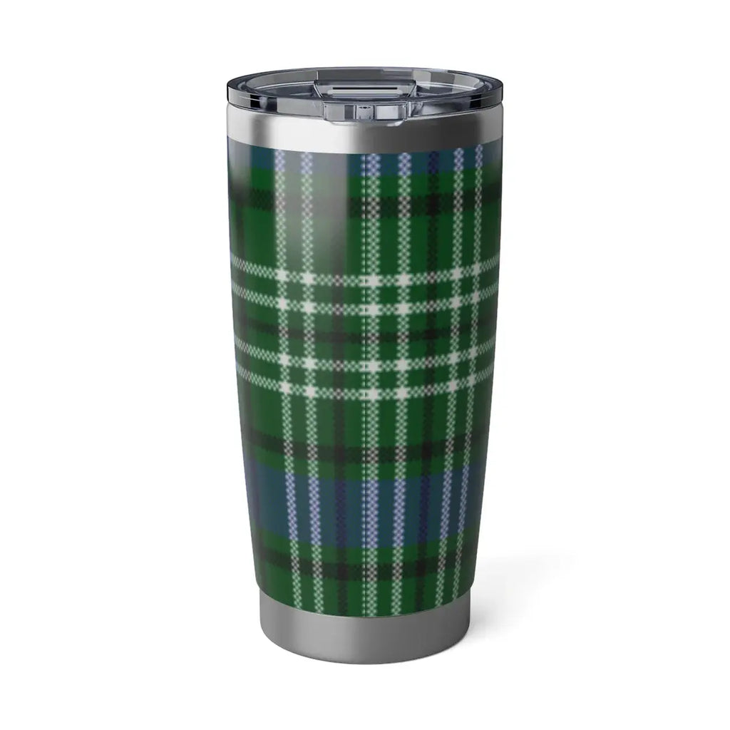 Stylish Plaid Insulated Travel Mug for Hot and Cold Drinks