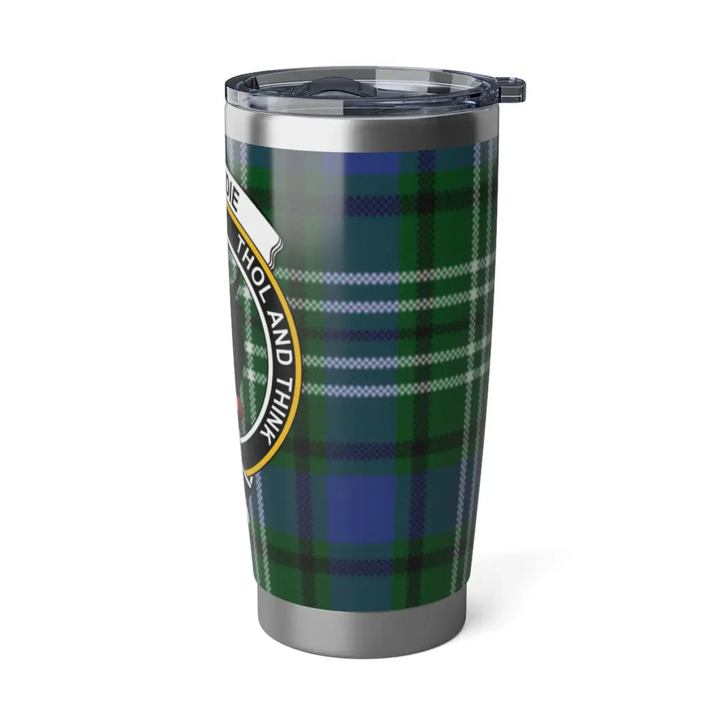 Stylish Green and Blue Tartan Thermal Drinkware