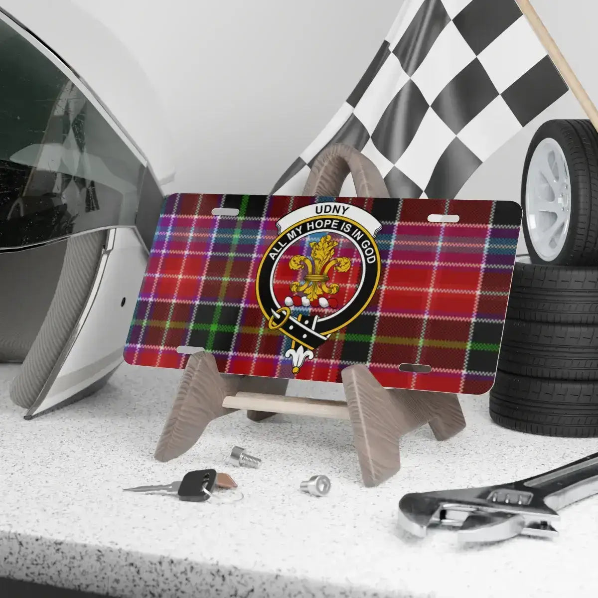 Scottish Clan All My Hope Is In God License Plate product