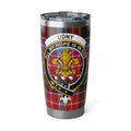 Udny Crest Tartan Plaid Design Insulated Travel Mug