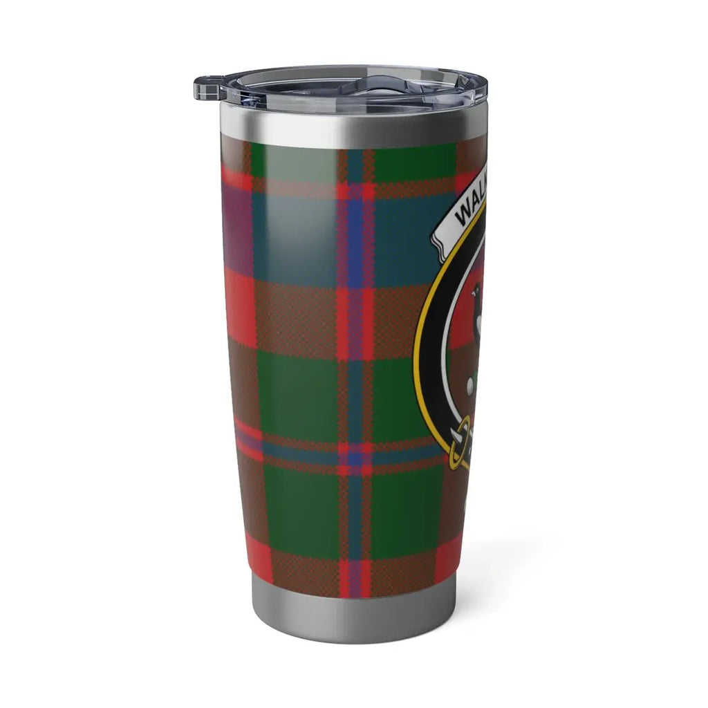 Stylish Green and Red Plaid Pattern Tumbler