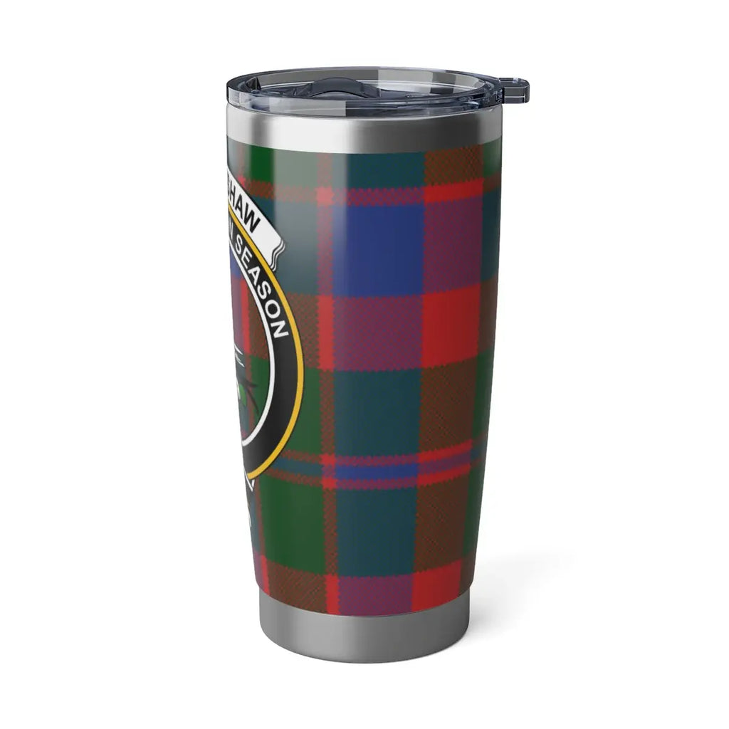 Colorful Tartan Print Coffee Tumbler with Lid product