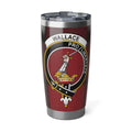 Clan Wallace pro libertate crest design tumbler cup — 20oz stainless steel